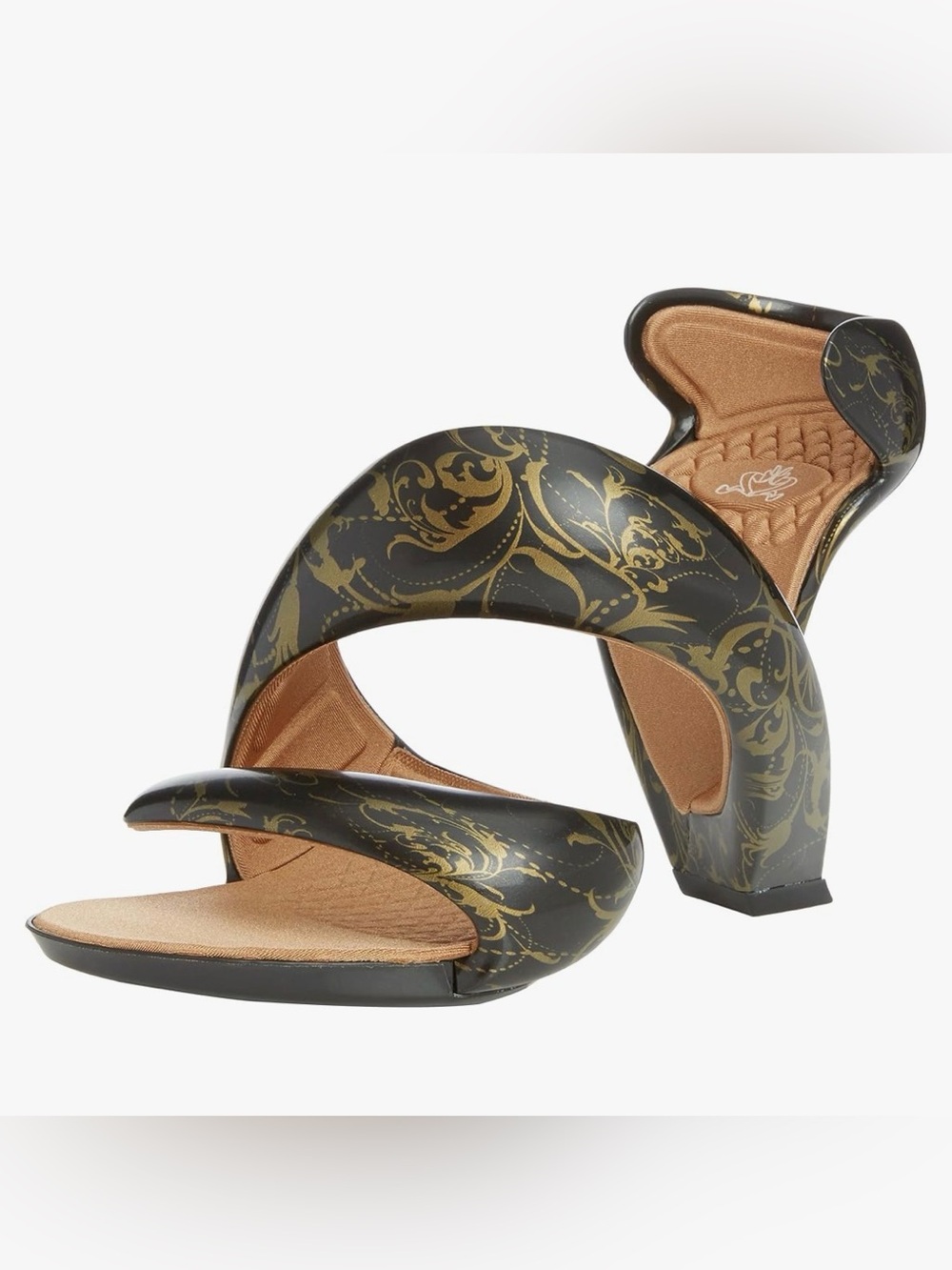 Julian Hakes Mojito BLACK Gold Ladies 39 Female heel limited (US 8.5-9) J